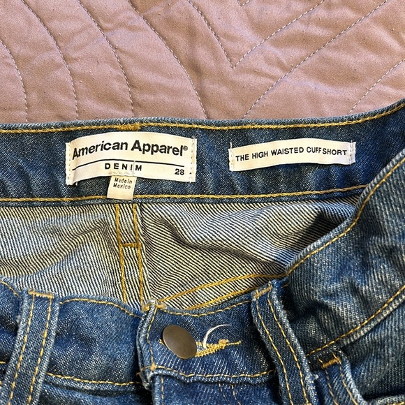 American apparel high waisted cuff short - Picture 5 of 6